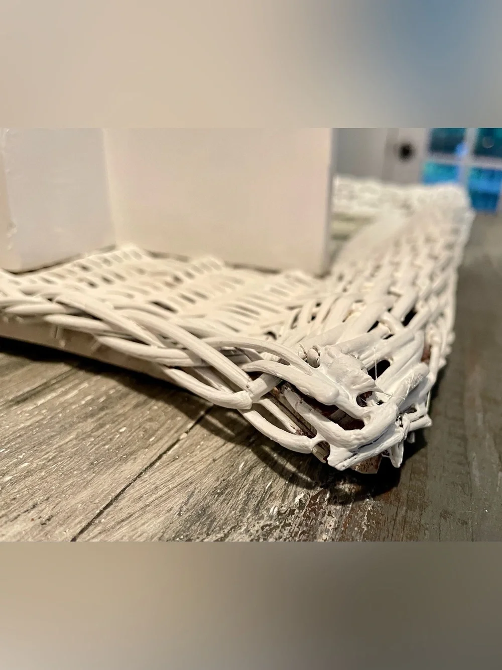 N/A white wicker